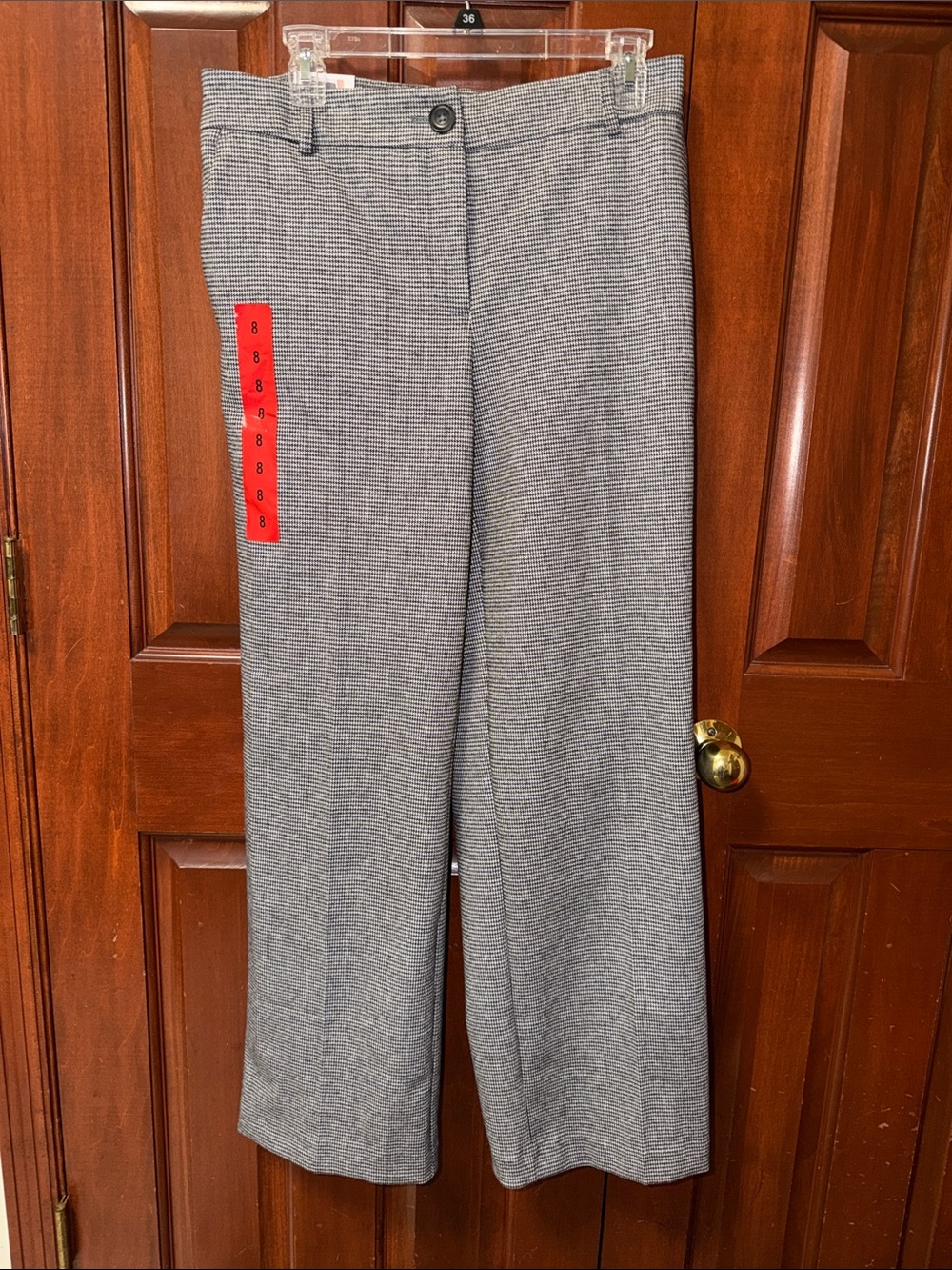 Hilary Radley Black & Off White Women's Dress Pants - Classic Pro Style NWT